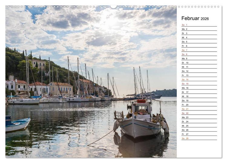 Produktbild: Griechische Inseln im Ionischen Meer (hochwertiger Premium Wandkalender 2026 DIN A2 quer), Kunstdruck in Hochglanz