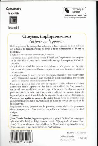 Produktbild: Citoyens, impliquons-nous