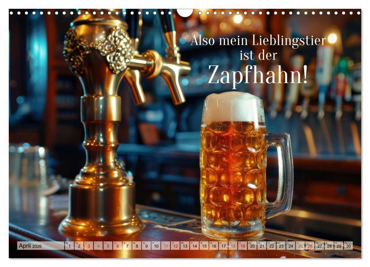 Produktbild: Ich brauch mehr Vitamin Bier (Wandkalender 2026 DIN A3 quer), CALVENDO Monatskalender