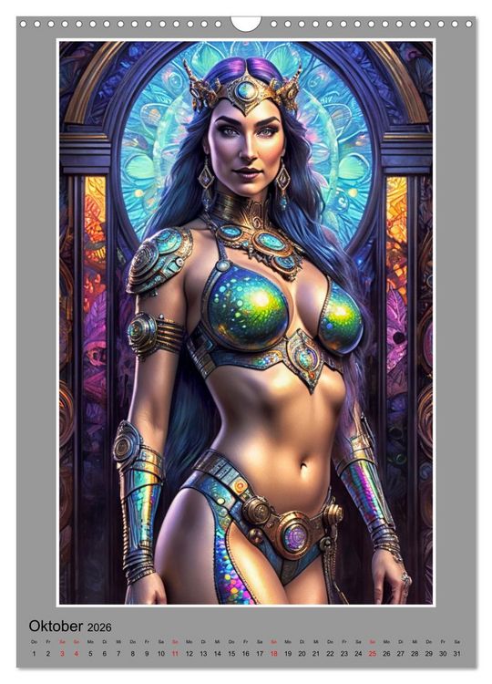 Produktbild: Elegante Cyborgs (Wandkalender 2026 DIN A3 hoch), CALVENDO Monatskalender