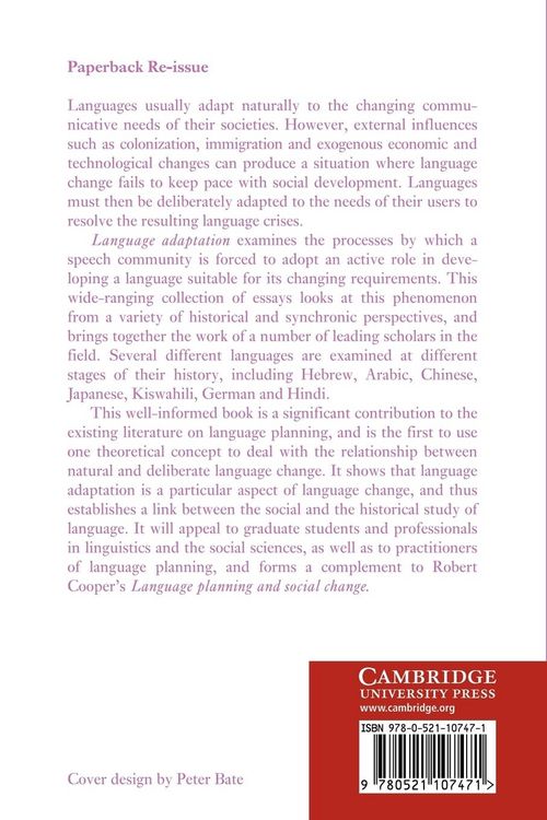 Produktbild: Language Adaptation