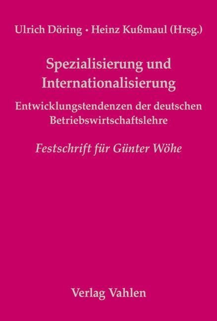 Produktbild: Spezialisierung und Internationalisierung
