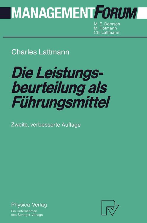 Produktbild: Die Leistungsbeurteilung als F&uuml;hrungsmittel