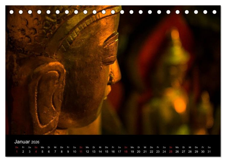 Produktbild: Myanmar - Eindr&uuml;cke (Tischkalender 2026 DIN A5 quer), CALVENDO Monatskalender
