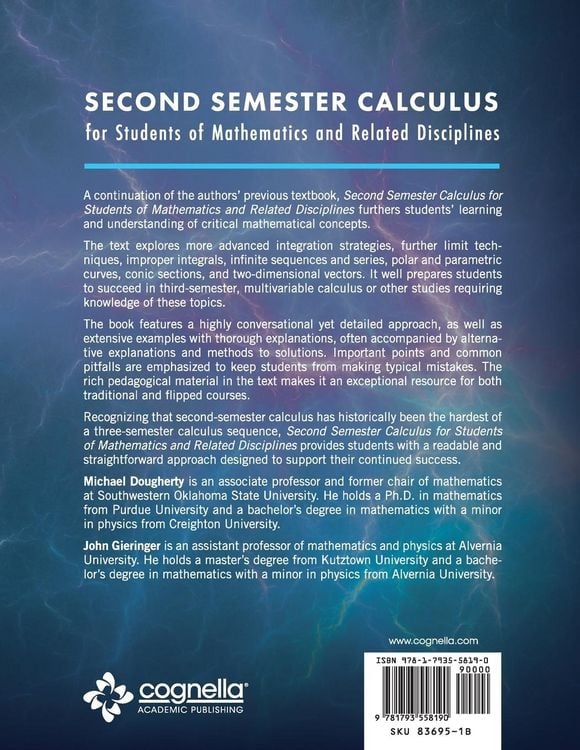 Produktbild: Second Semester Calculus for Students of Mathematics and Related Disciplines