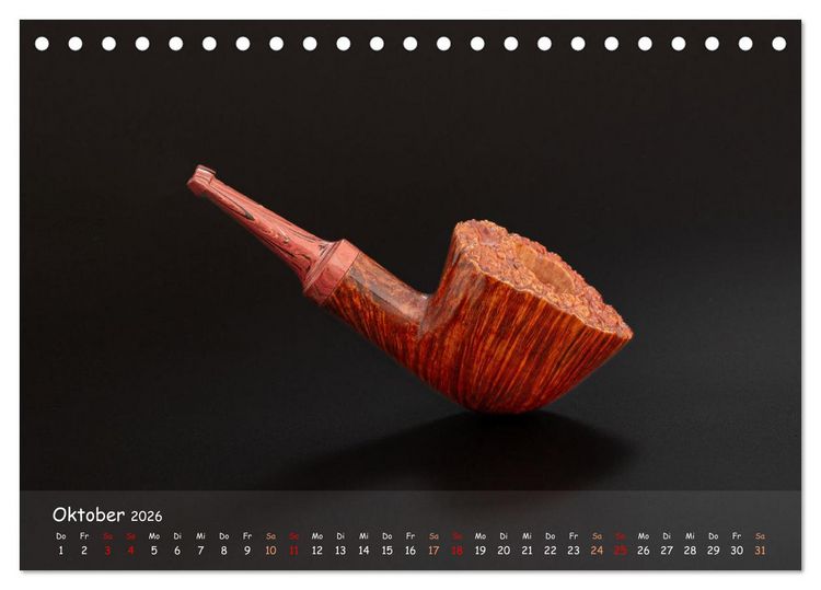 Produktbild: Pfeifenwelten (Tischkalender 2026 DIN A5 quer), CALVENDO Monatskalender