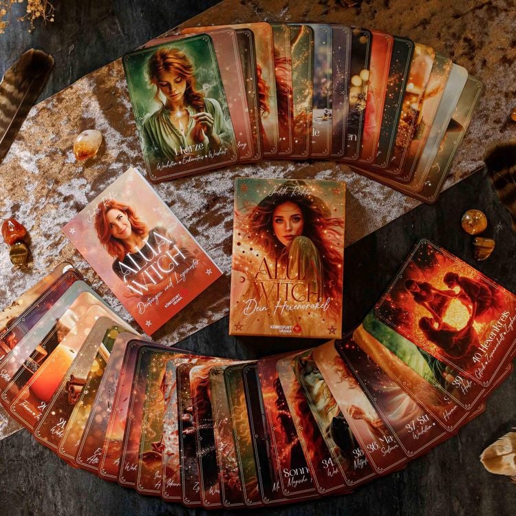 Produktbild: Alua Witch - Dein Hexenorakel - 40 Orakelkarten-96-seitiges Booklet