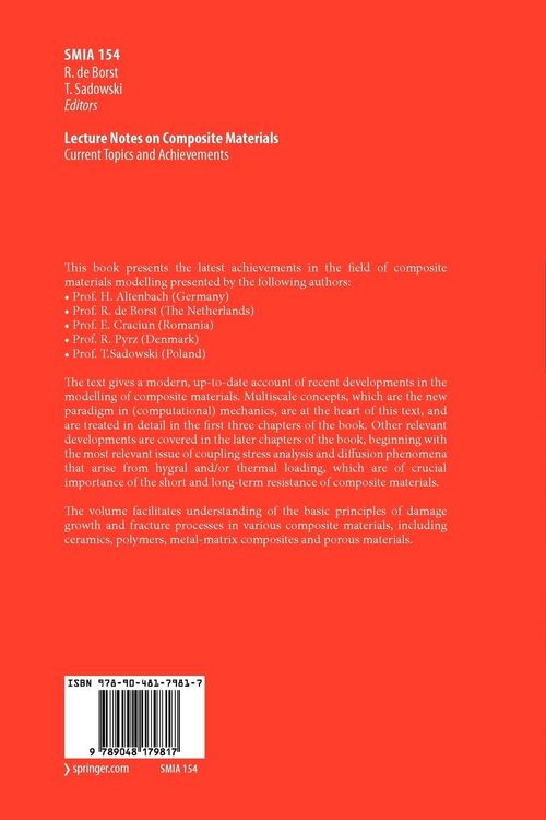 Produktbild: Lecture Notes on Composite Materials