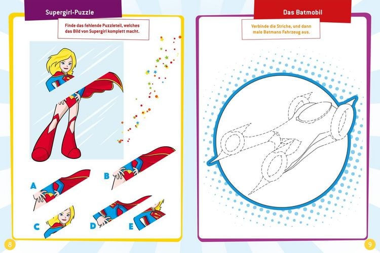 Produktbild: DC Superhelden: Malen und R&auml;tseln mit den Superhelden