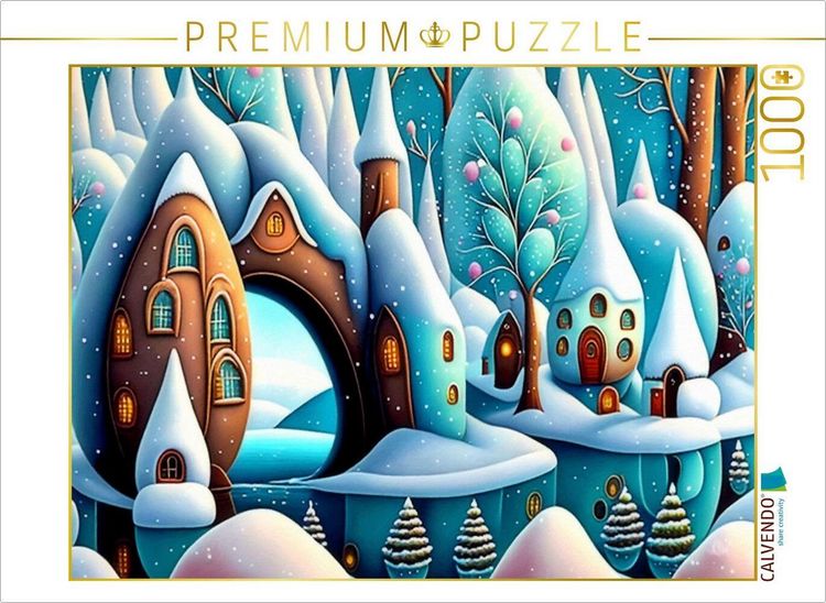 Produktbild: CALVENDO Puzzle Ein Wintertag | 1000 Teile Lege-Gr&ouml;&szlig;e 64x48cm Foto-Puzzle f&uuml;r gl&uuml;ckliche Stunden