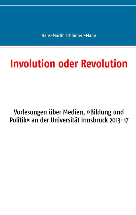 Produktbild: Involution oder Revolution