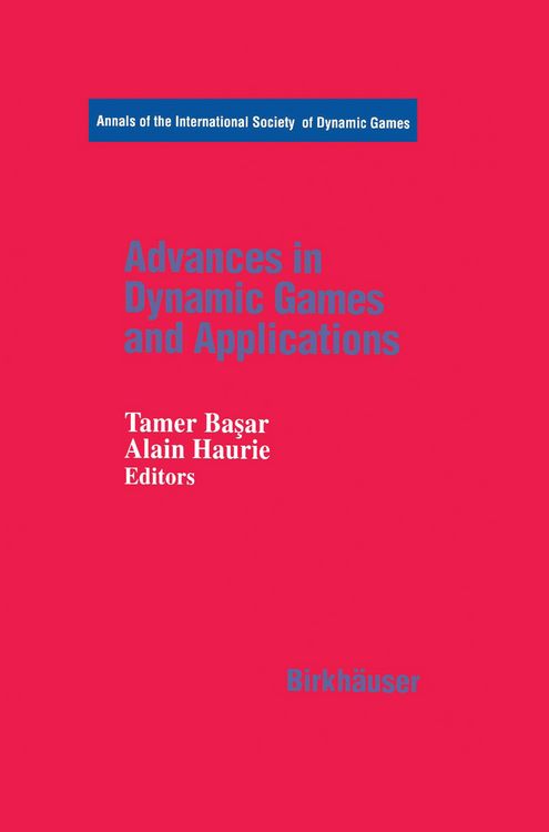 Produktbild: Advances in Dynamic Games and Applications