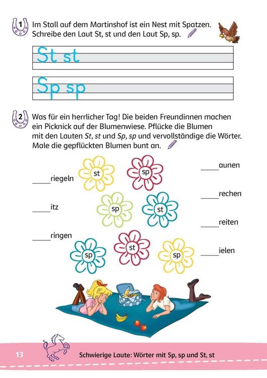 Produktbild: Bibi & Tina: Mein Lernr&auml;tsel-Block Deutsch f&uuml;r die 2. Klasse