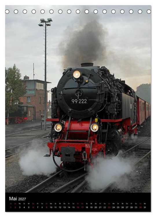Produktbild: Die Brockenbahn (Tischkalender 2027 DIN A5 hoch), CALVENDO Monatskalender