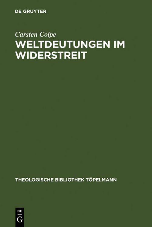 Produktbild: Weltdeutungen im Widerstreit