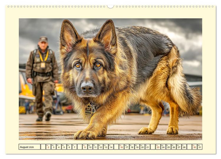 Produktbild: Deutscher Sch&auml;ferhund. Familienheld, Sportskanone und loyaler Diensthund (Wandkalender 2026 DIN A2 quer), CALVENDO Monatskalender