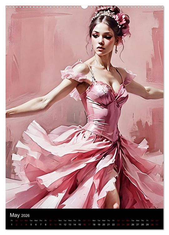 Produktbild: Dancing Elegance (Wall Calendar 2026 DIN A2 portrait), CALVENDO 12 Month Wall Calendar