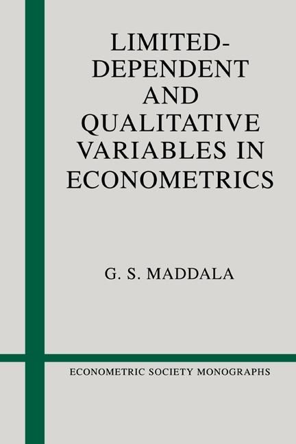 Produktbild: Limited-Dependent and Qualitative Variables in Econometrics