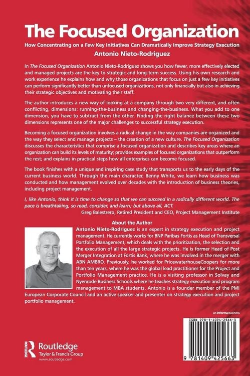 Produktbild: The Focused Organization