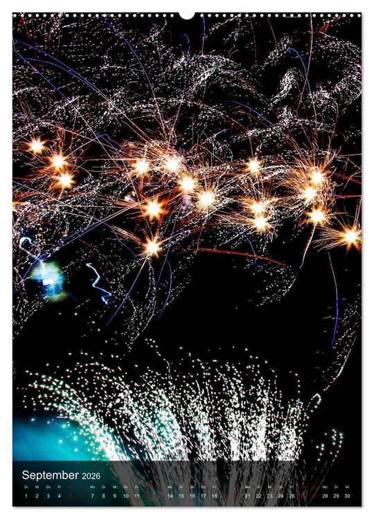 Produktbild: FEUERWERK - Lichtspiele (hochwertiger Premium Wandkalender 2026 DIN A2 hoch), Kunstdruck in Hochglanz
