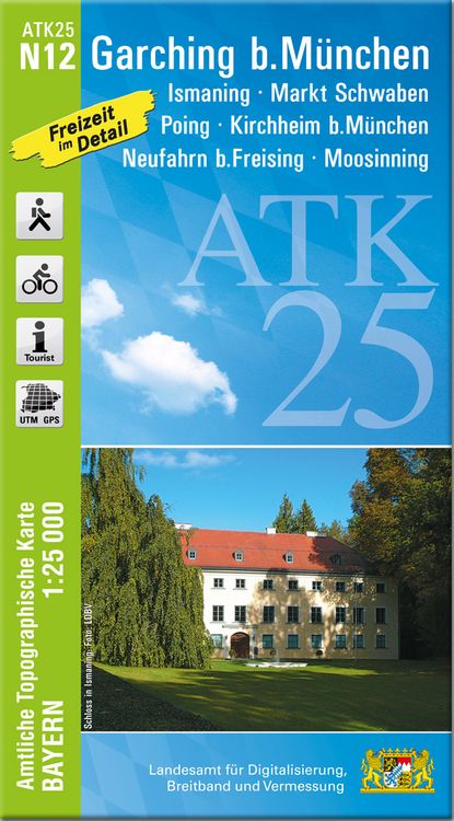 Produktbild: ATK25-N12 Garching b.M&uuml;nchen (Amtliche Topographische Karte 1:25000)