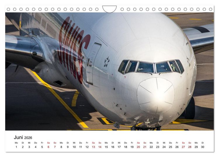 Produktbild: Fliegertr&auml;ume: 12 Monate, 12 Flugzeuge (Wandkalender 2026 DIN A4 quer), CALVENDO Monatskalender
