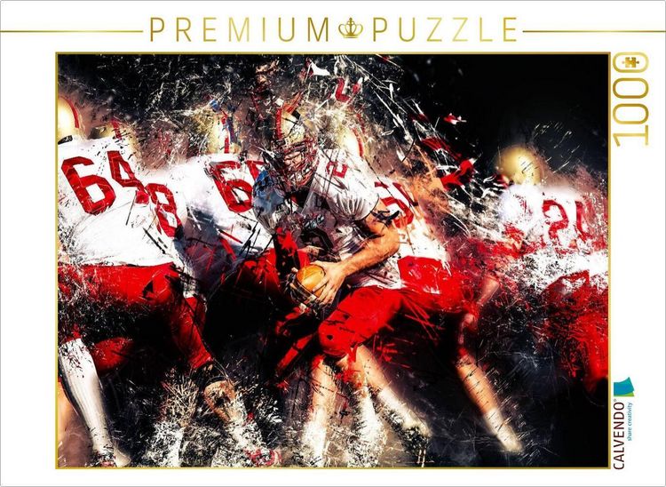 Produktbild: CALVENDO Puzzle American Football - so cool | 1000 Teile Lege-Gr&ouml;&szlig;e 64x48cm Foto-Puzzle f&uuml;r gl&uuml;ckliche Stunden