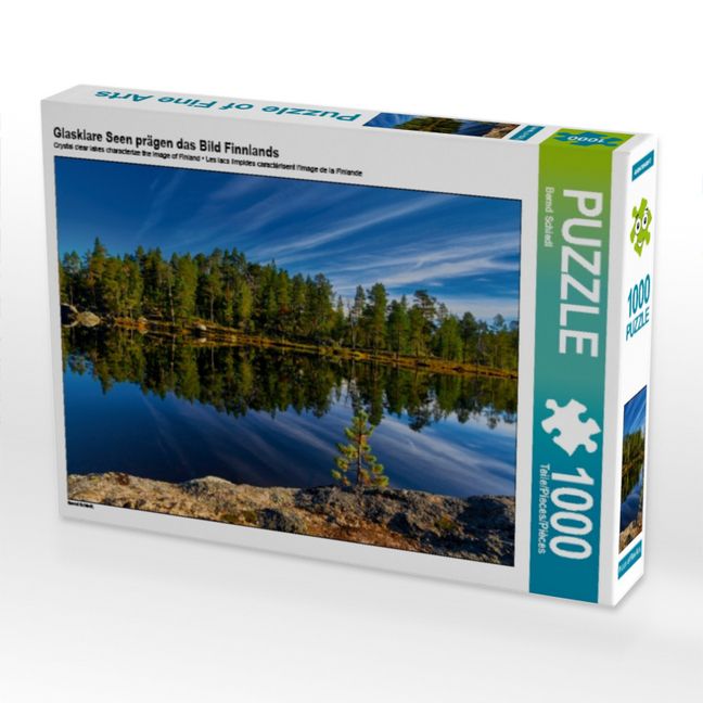 Produktbild: Glasklare Seen pr&auml;gen das Bild Finnlands (Puzzle)