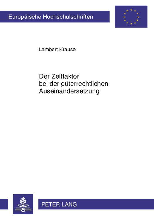 Produktbild: Der Zeitfaktor bei der gueterrechtlichen Auseinandersetzung