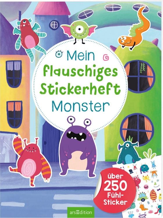 Produktbild: Mein flauschiges Stickerheft &ndash; Monster