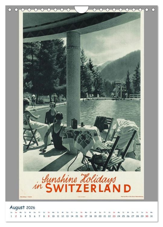 Produktbild: Schweizer Plakatkunst (Wandkalender 2026 DIN A4 hoch), CALVENDO Monatskalender
