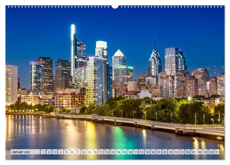 Produktbild: St&auml;dte der USA - Metropolen und Momente (hochwertiger Premium Wandkalender 2026 DIN A2 quer), Kunstdruck in Hochglanz