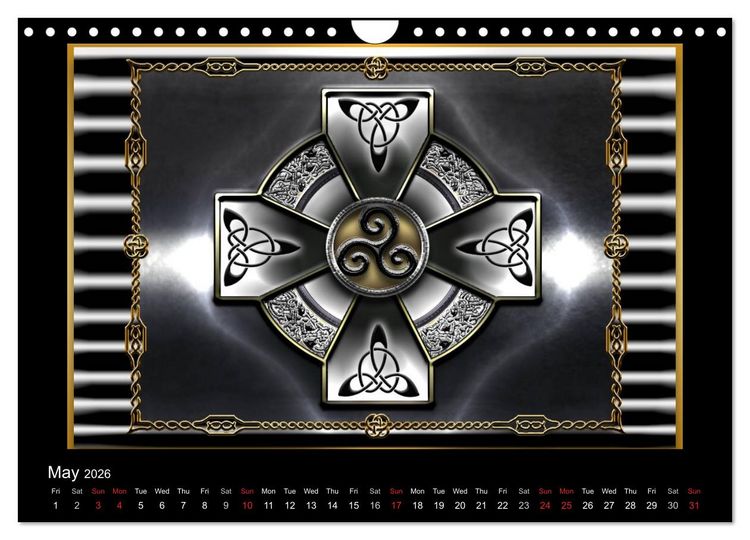 Produktbild: Celtic Symbols (Wall Calendar 2026 DIN A4 landscape), CALVENDO 12 Month Wall Calendar