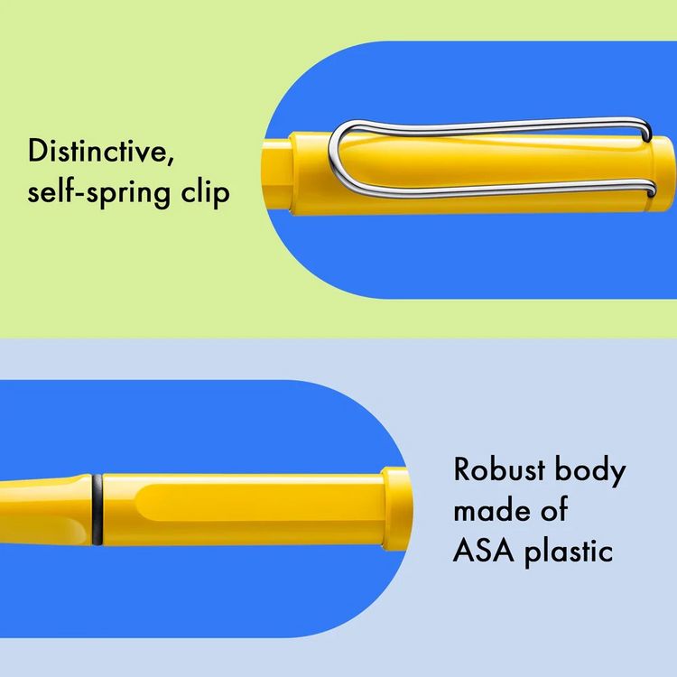 Produktbild: LAMY Tintenroller safari roll-ink mit T10 Tintenpatrone, yellow/gelb
