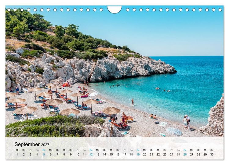 Produktbild: Rhodos - Die Highlights der Insel (Wandkalender 2027 DIN A4 quer), CALVENDO Monatskalender