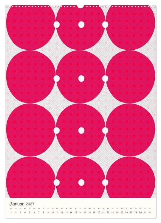 Produktbild: Punkt Punkt Punkt (Wandkalender 2027 DIN A2 hoch), CALVENDO Monatskalender
