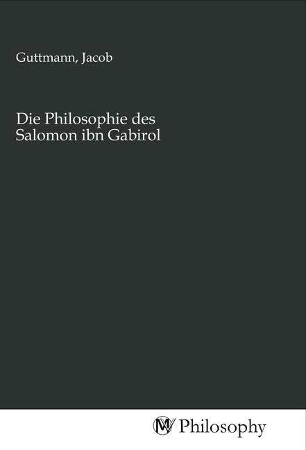 Produktbild: Die Philosophie des Salomon ibn Gabirol