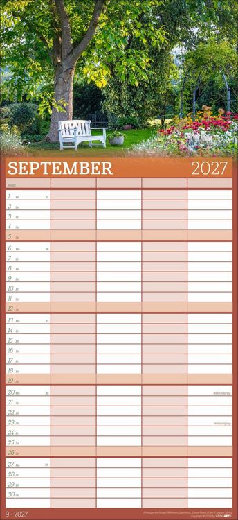 Produktbild: Garten Familienplaner 2027