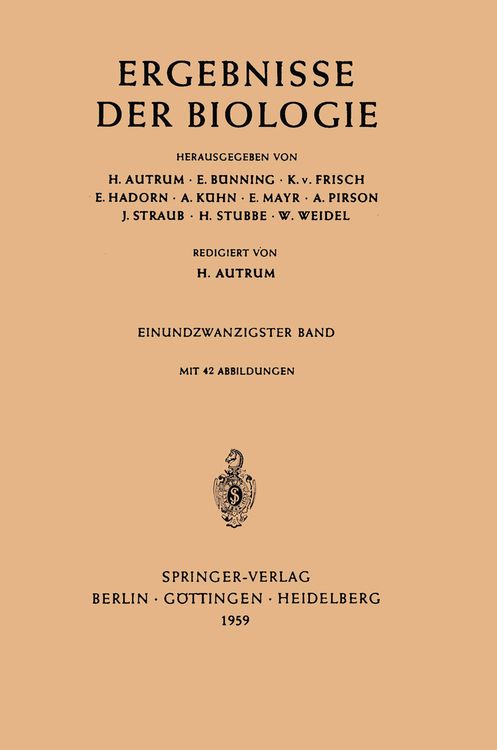 Produktbild: Ergebnisse der Biologie
