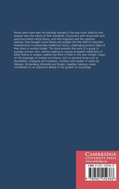Produktbild: Theory, Analysis and Meaning in Music