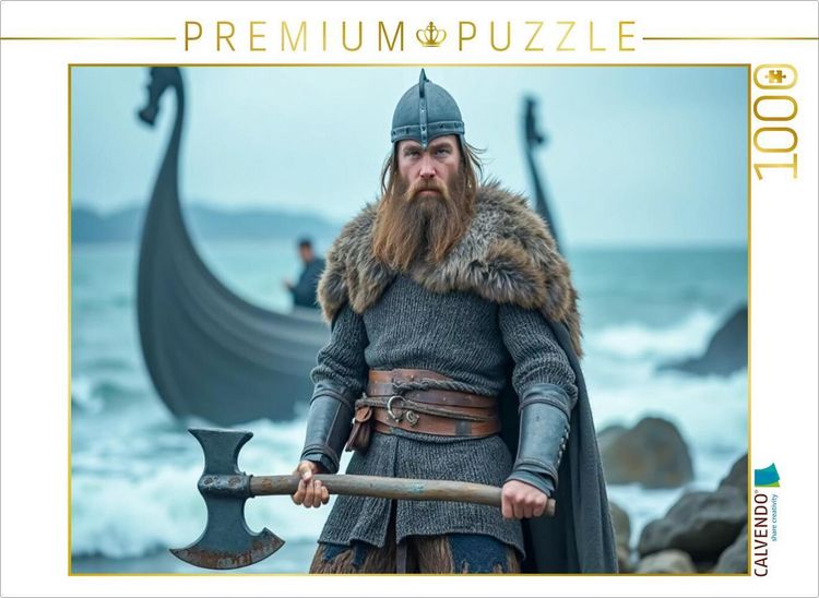 Produktbild: CALVENDO Puzzle Wikingerkrieger (ca. 9. Jh. n. Chr.) | 1000 Teile Lege-Gr&ouml;&szlig;e 64x48cm Foto-Puzzle f&uuml;r gl&uuml;ckliche Stunden