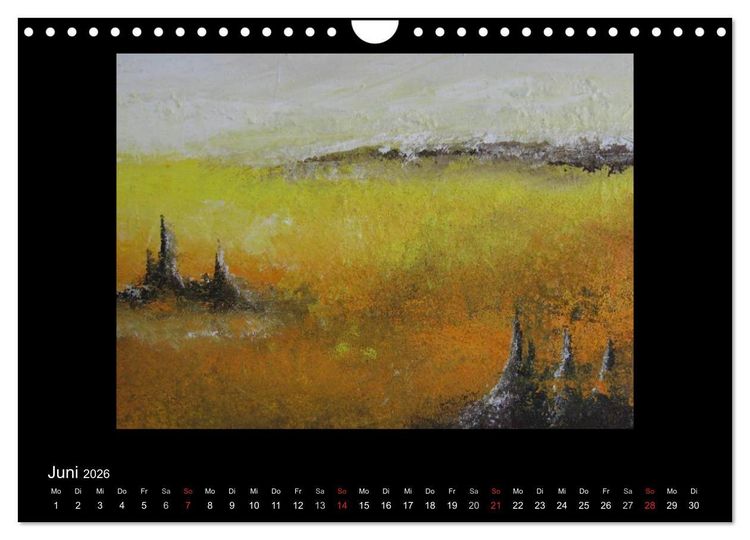 Produktbild: Kunstkalender von Michaela Nagel (Wandkalender 2026 DIN A4 quer), CALVENDO Monatskalender