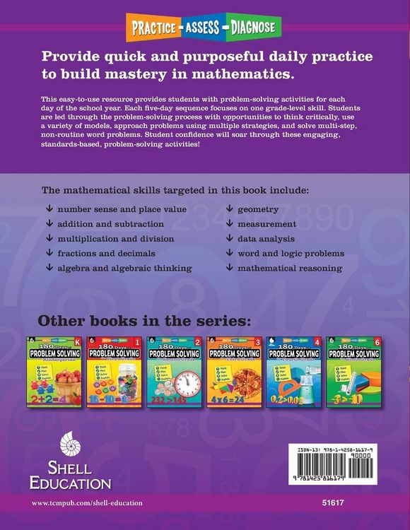 Produktbild: 180 Days of Problem Solving for Fifth Grade