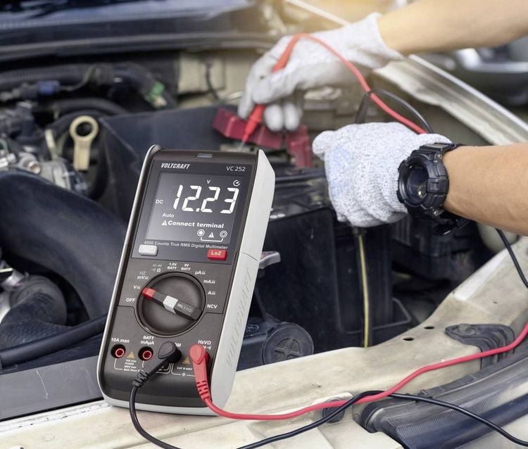 Produktbild: VOLTCRAFT VC252 Hand-Multimeter digital True RMS LoZ CAT III 600V Anzeige (Counts): 4000