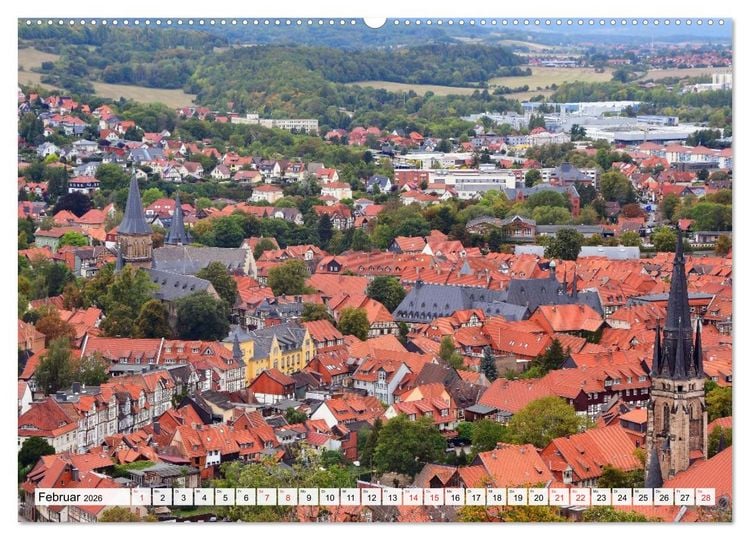 Produktbild: Wernigerode, die wundersch&ouml;ne Stadt im Harz (Wandkalender 2026 DIN A2 quer), CALVENDO Monatskalender