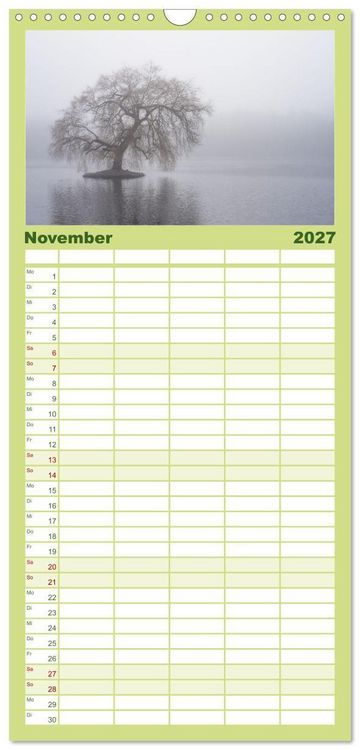 Produktbild: Familienplaner 2027 - Romantisches Wegberg mit 5 Spalten (Wandkalender, 21 x 45 cm) CALVENDO