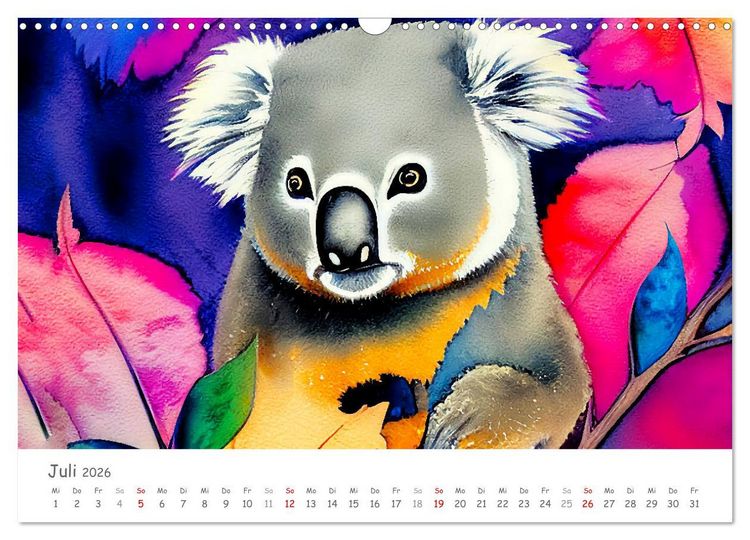 Produktbild: Der Koala 2026. Aschgrauer Beutelb&auml;r (Wandkalender 2026 DIN A3 quer), CALVENDO Monatskalender