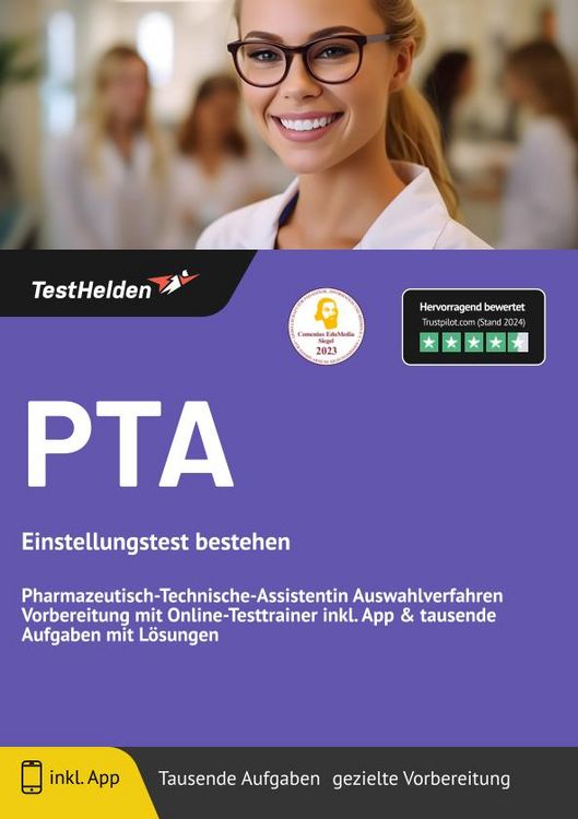 Produktbild: PTA Einstellungstest: bestehen - Pharmazeutisch-Technische-Assistentin Auswahlve