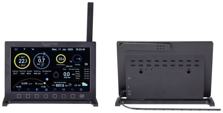 Produktbild: Sygonix SY-5479628 WLAN-Wetterstation Vorhersage f&uuml;r 2 Tage Anzahl Sensoren max. 8St.