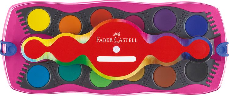 Produktbild: Faber-Castell Farbkasten Connector 12 Farben Einhorn